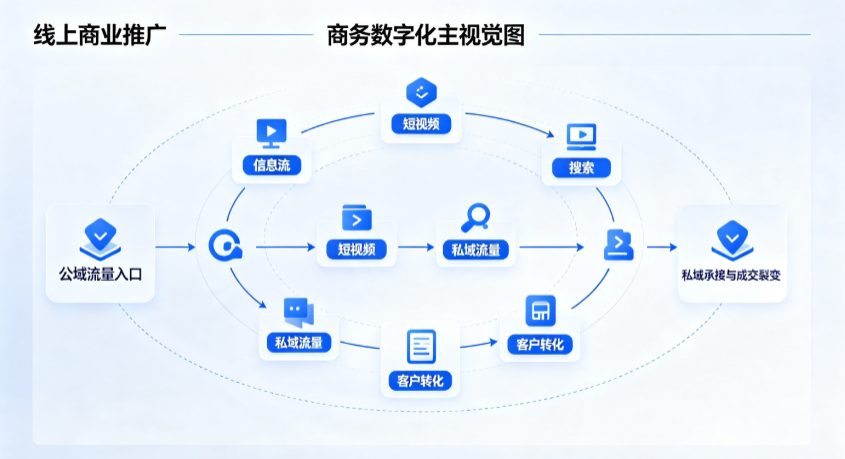 红塔区线上商业推广怎么做？全域流量闭环搭建与低成本转化实战指南